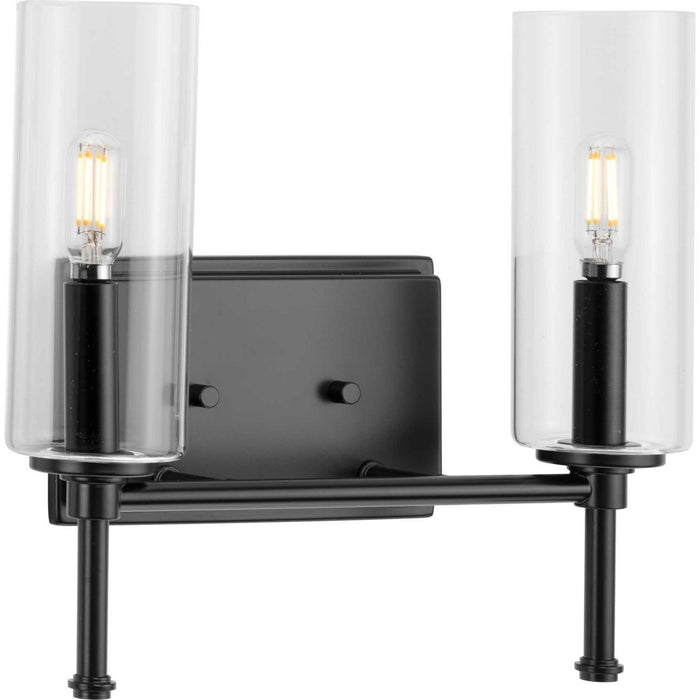 Progress Lighting P300357-31M Two Light Bath Vanity, Matte Black