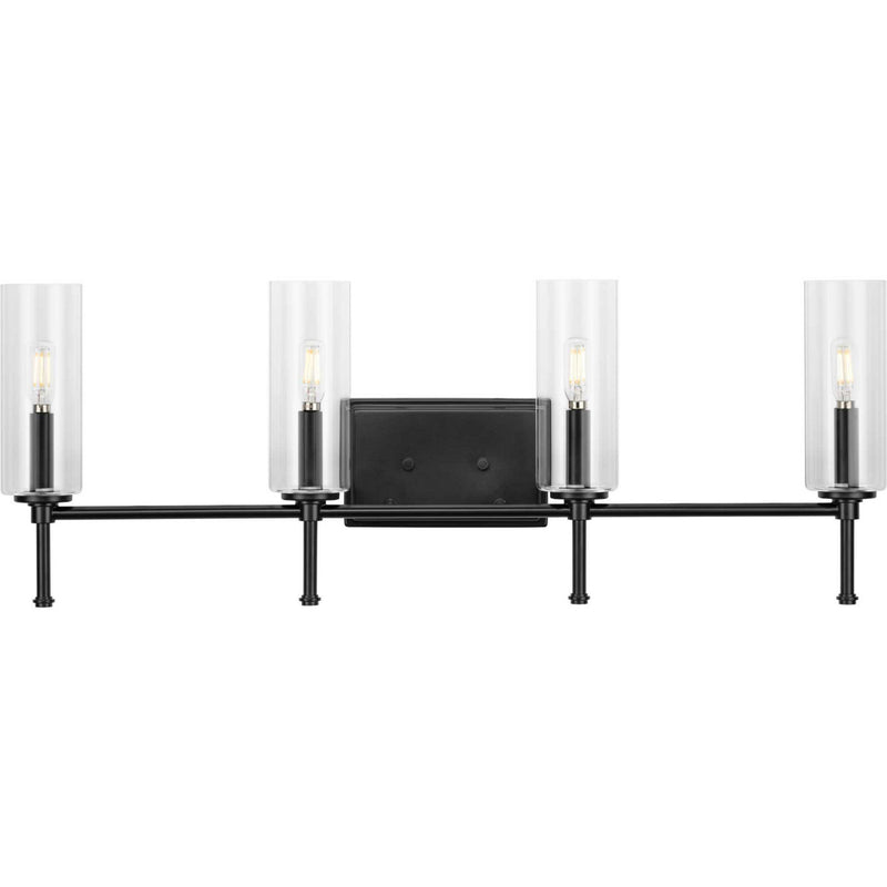 Progress Lighting P300359-31M Four Light Bath Vanity, Matte Black
