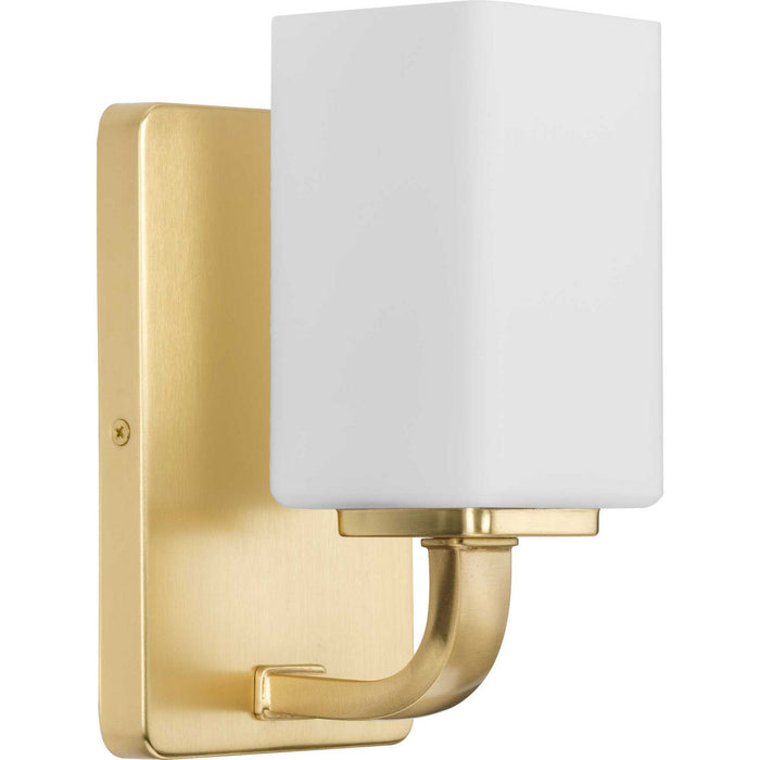 Progress Lighting P300368-012 One Light Bath Vanity, Satin Brass
