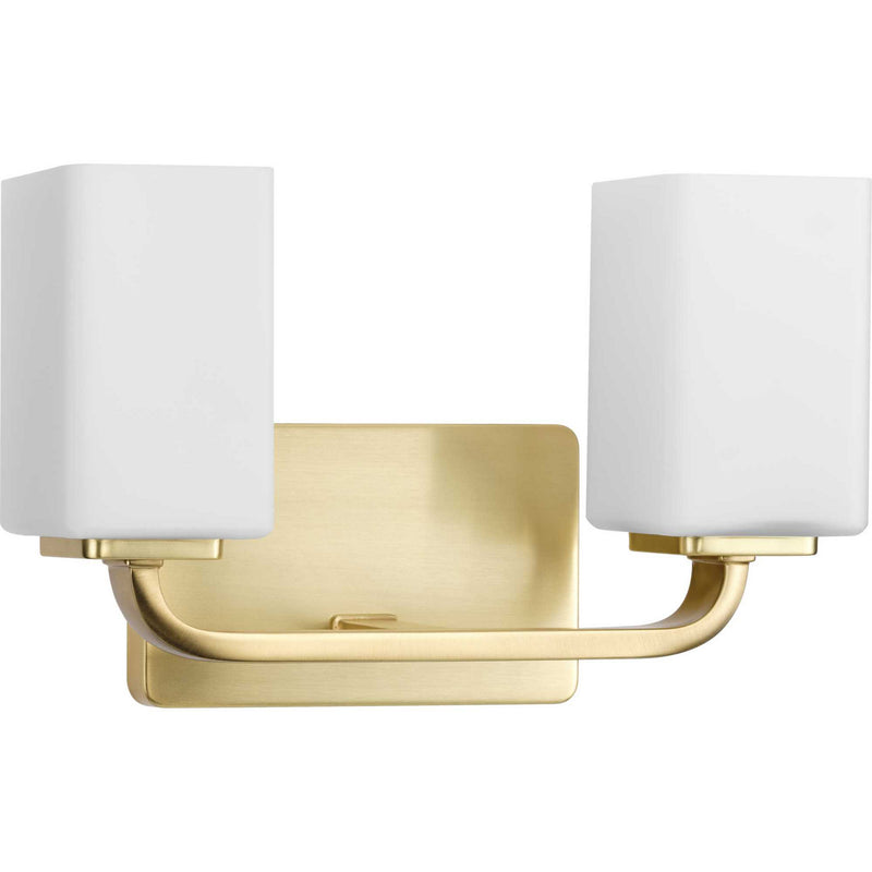 Progress Lighting P300369-012 Two Light Bath Vanity, Satin Brass