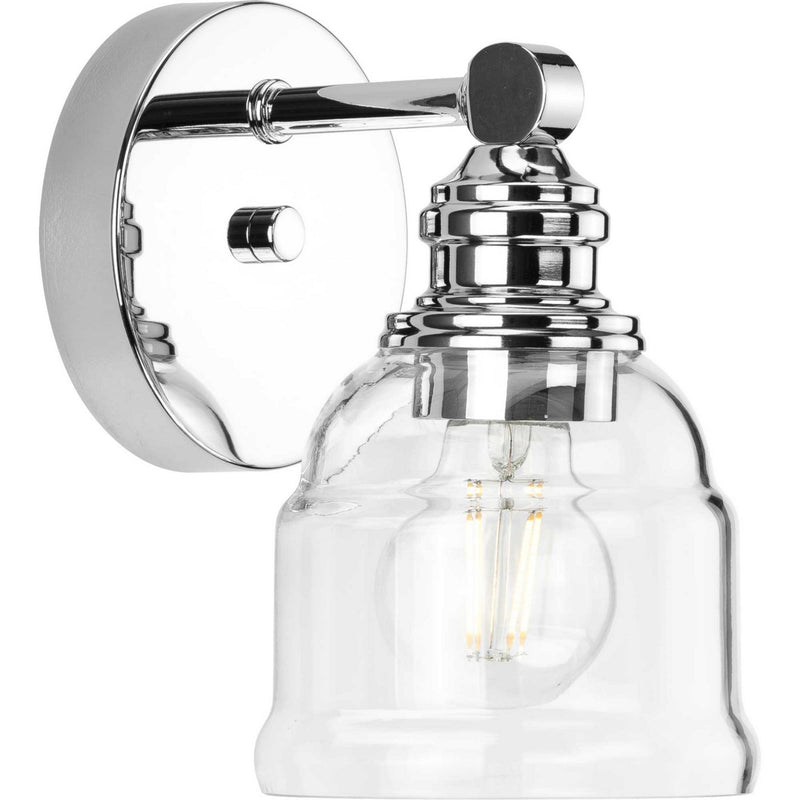 Progress Lighting P300373-015 One Light Bath Vanity, Polished Chrome
