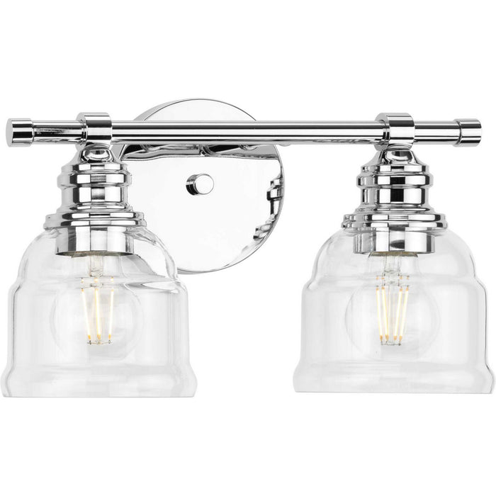 Progress Lighting P300374-015 Two Light Bath Vanity, Polished Chrome