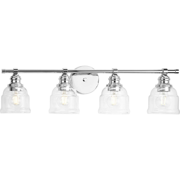 Progress Lighting P300376-015 Four Light Bath Vanity, Polished Chrome