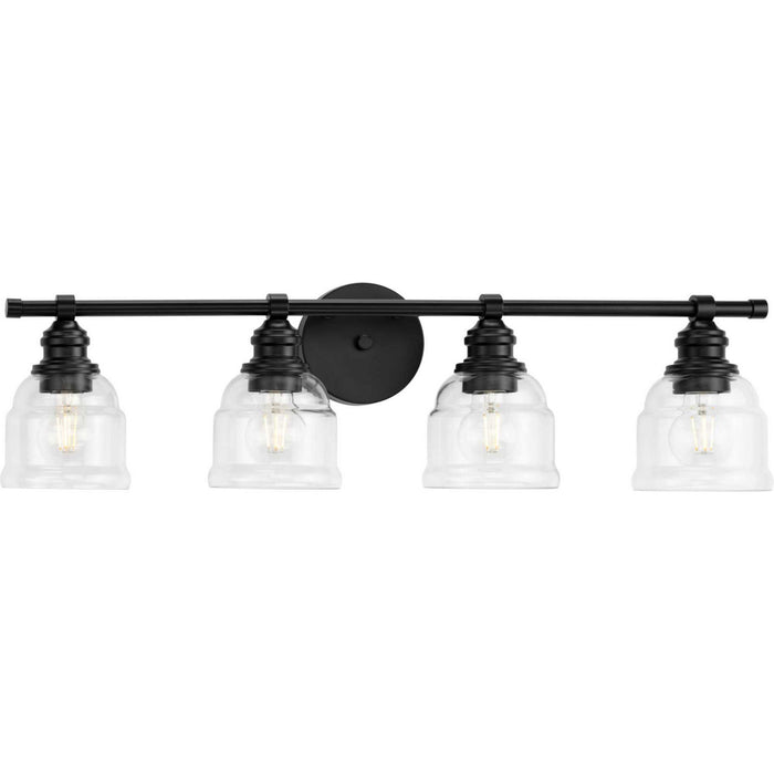 Progress Lighting P300376-31M Four Light Bath Vanity, Matte Black