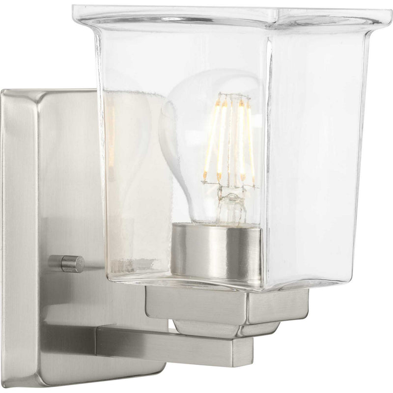 Progress Lighting P300377-009 One Light Bath Vanity, Brushed Nickel