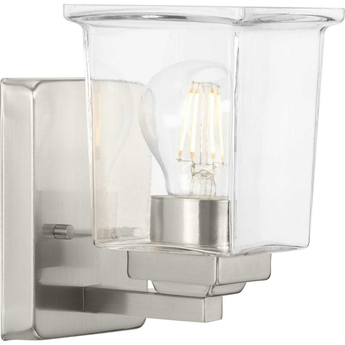 Progress Lighting P300377-009 One Light Bath Vanity, Brushed Nickel