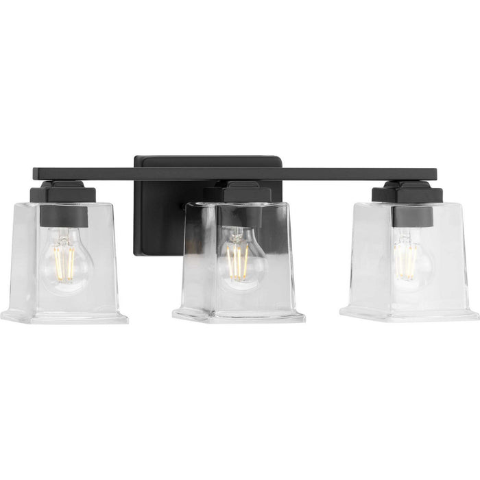 Progress Lighting P300379-31M Three Light Bath Vanity, Matte Black