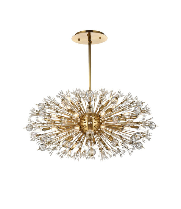Elegant Lighting 2500D42SG 38 Light Pendant, Gold