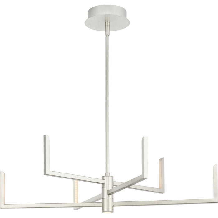 Progress Lighting P400260-186-30 LED Chandelier, Burnished Nickel