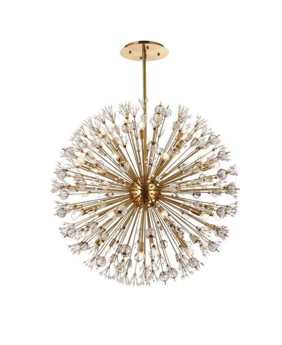 Elegant Lighting 2500D44SG 32 Light Pendant, Gold