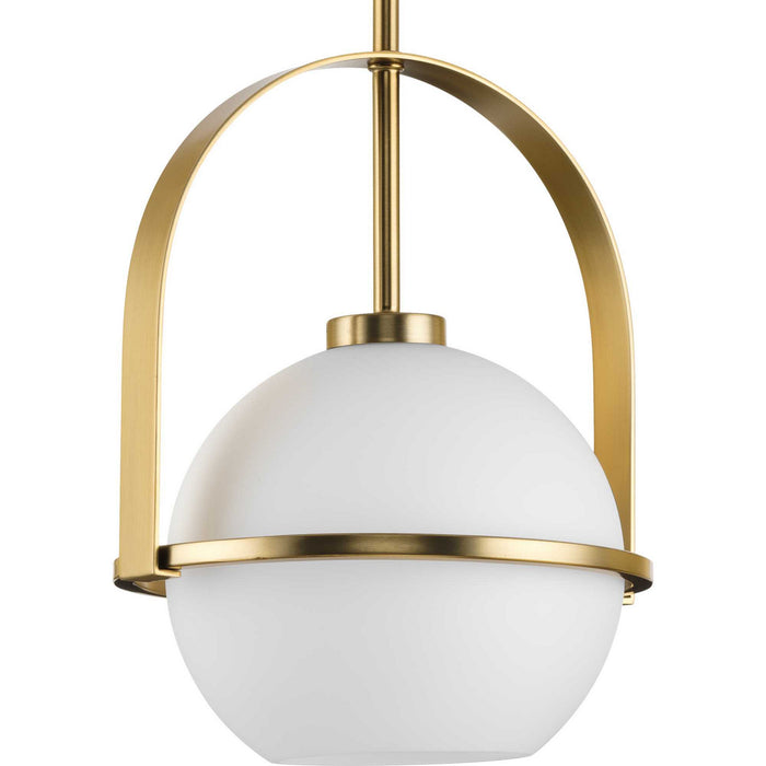 Progress Lighting P500358-109 One Light Pendant, Brushed Bronze