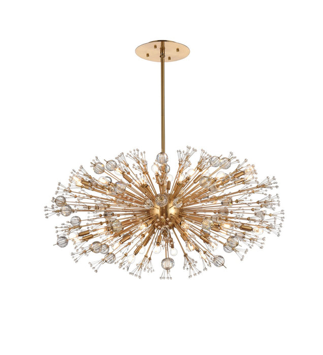 Elegant Lighting 2500D48SG 38 Light Pendant, Gold