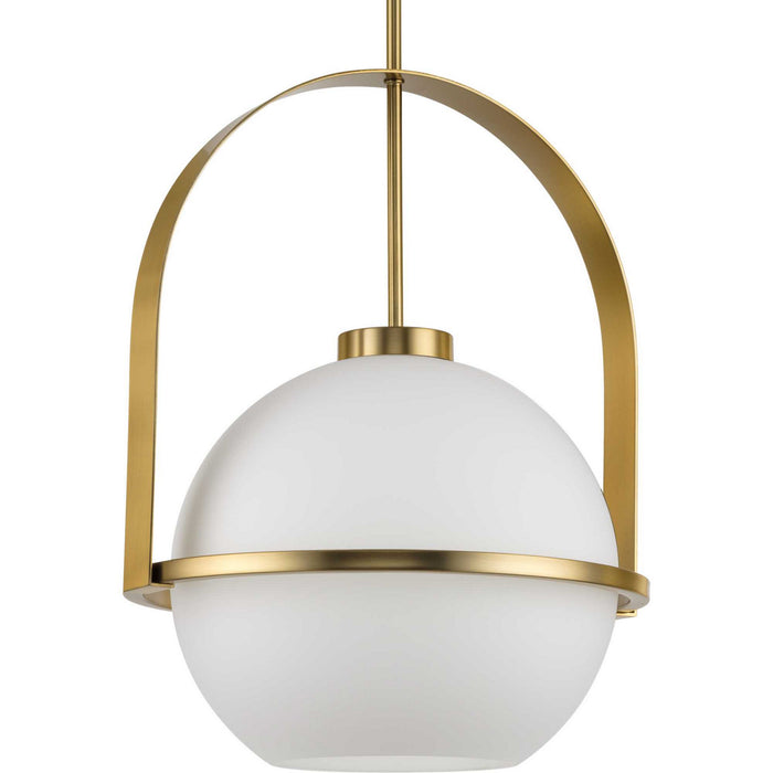 Progress Lighting P500359-109 One Light Pendant, Brushed Bronze