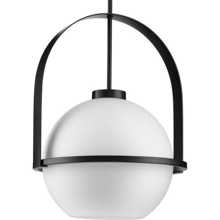 Progress Lighting P500359-31M One Light Pendant, Matte Black