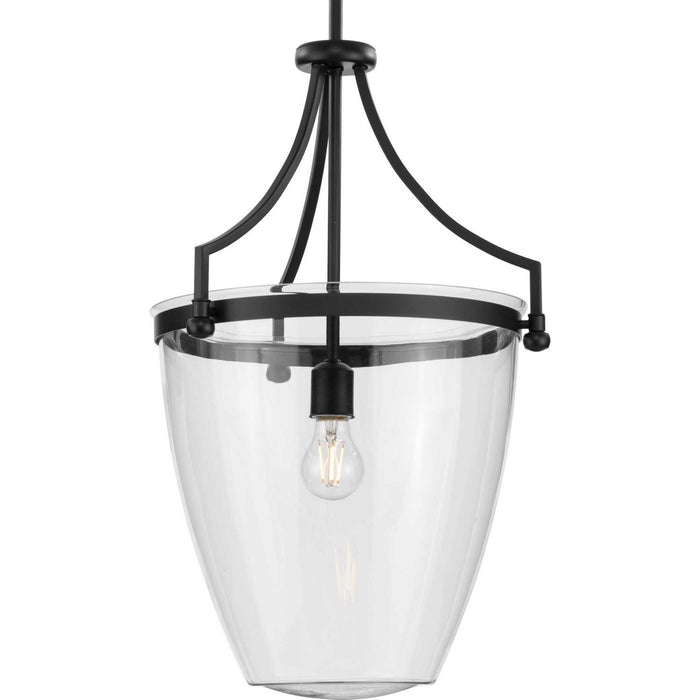 Progress Lighting P500361-31M One Light Pendant, Matte Black