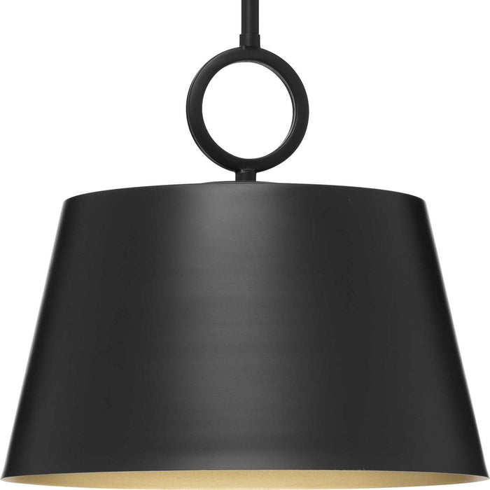 Progress Lighting P500367-31M One Light Pendant, Matte Black