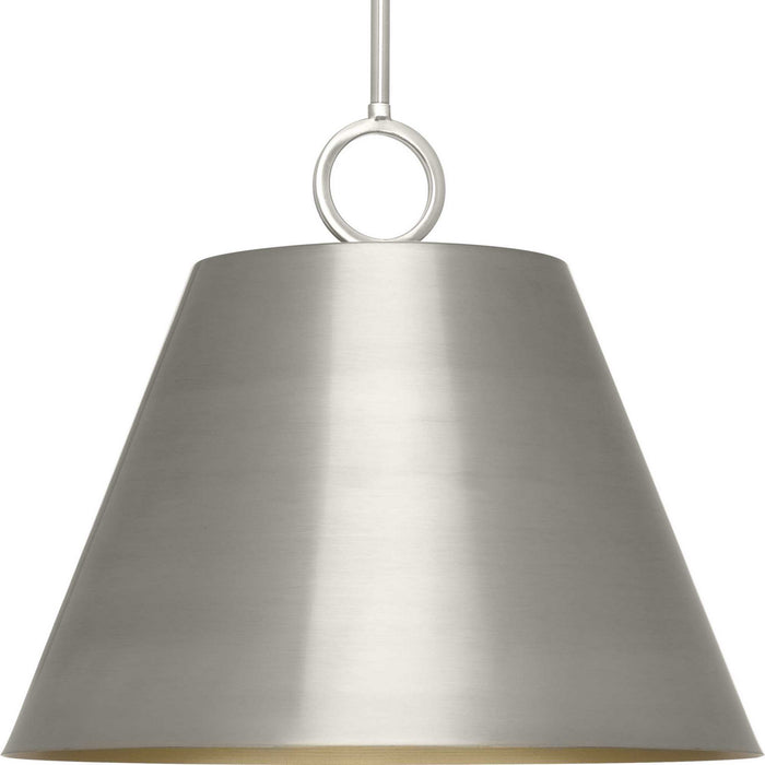 Progress Lighting P500368-009 Three Light Pendant, Brushed Nickel