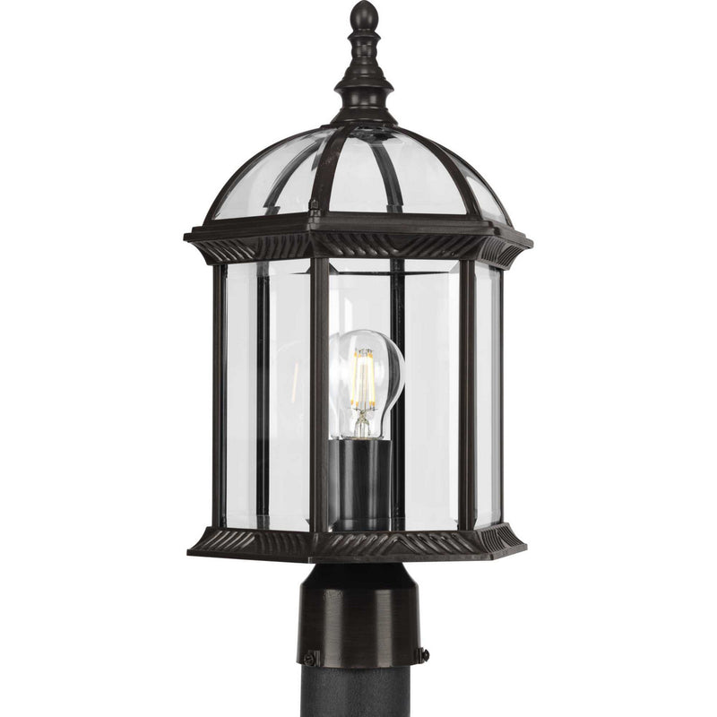 Progress Lighting P540099-020 One Light Outdoor Post Mount, Antique Bronze
