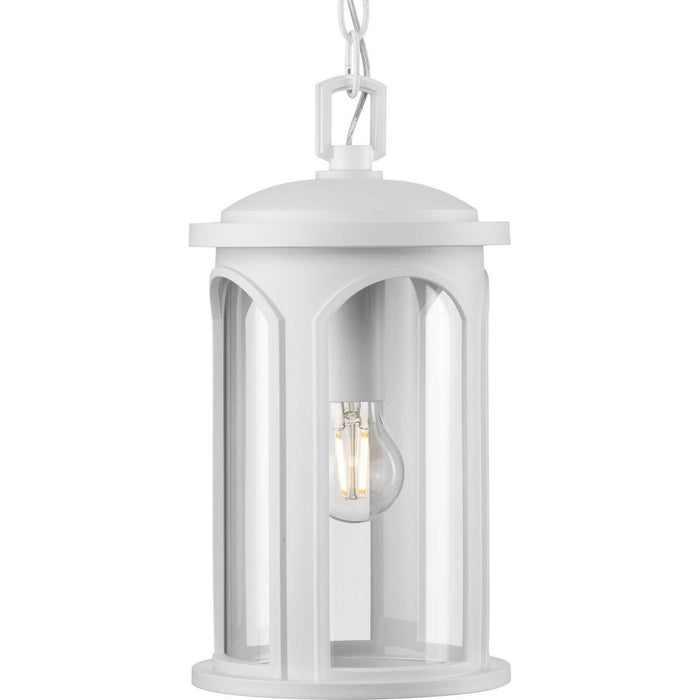 Progress Lighting P550050-028 One Light Outdoor Wall Lantern, Satin White