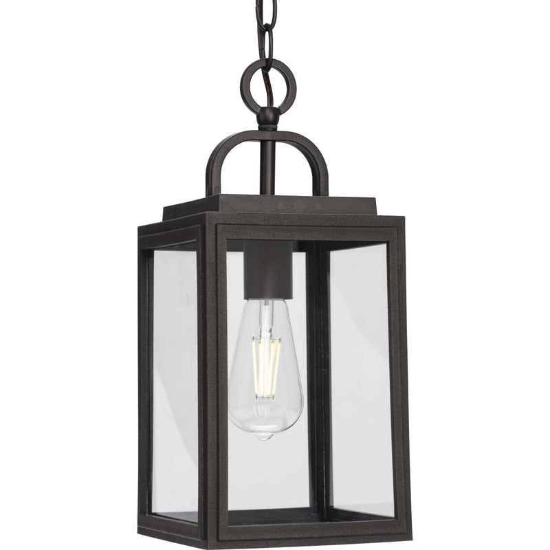 Progress Lighting P550064-020 One Light Outdoor Hanging Lantern, Antique Bronze