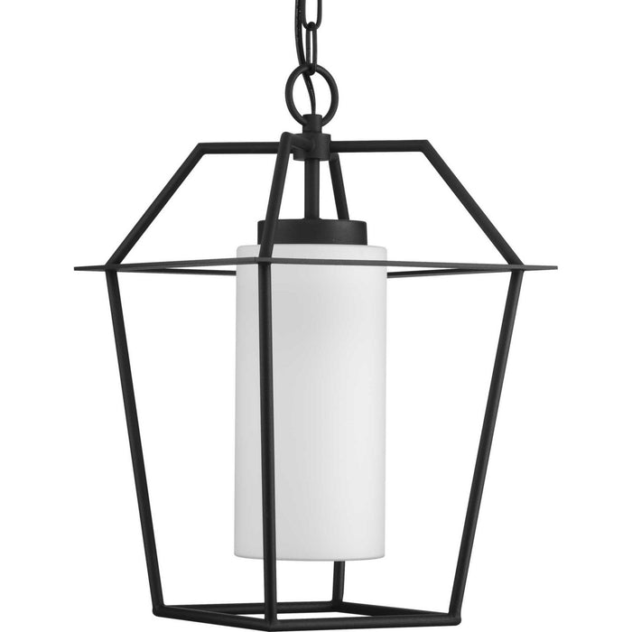 Progress Lighting P550120-031 One Light Outdoor Hanging Lantern, Black