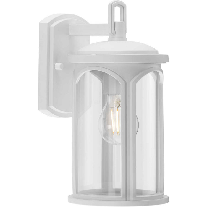 Progress Lighting P560087-028 One Light Outdoor Wall Lantern, Satin White