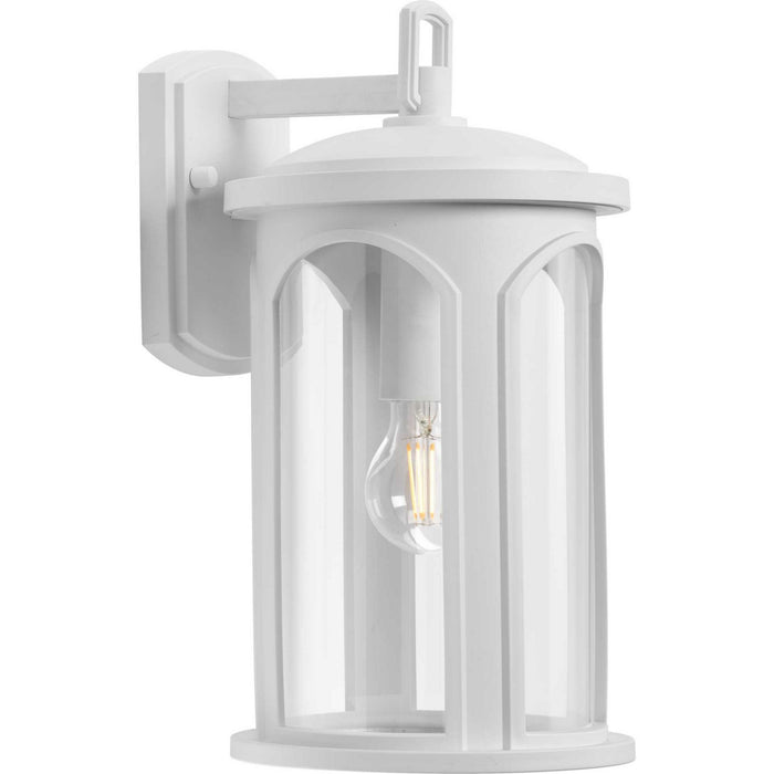 Progress Lighting P560088-028 One Light Outdoor Wall Lantern, Satin White