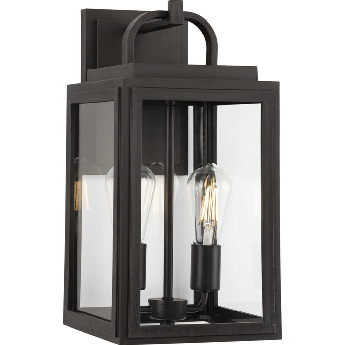Progress Lighting P560176-020 Two Light Outdoor Wall Lantern, Antique Bronze