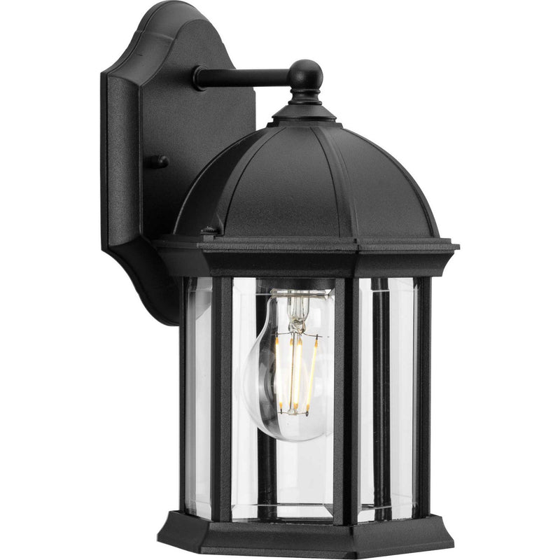 Progress Lighting P560321-031 One Light Outdoor Wall Lantern, Black
