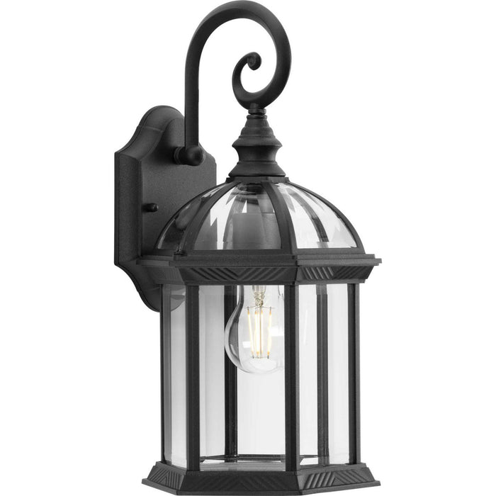 Progress Lighting P560322-031 One Light Outdoor Wall Lantern, Black