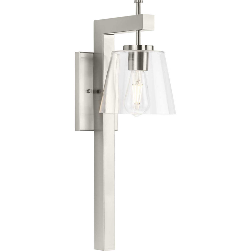 Progress Lighting P710108-009 One Light Wall Bracket, Brushed Nickel