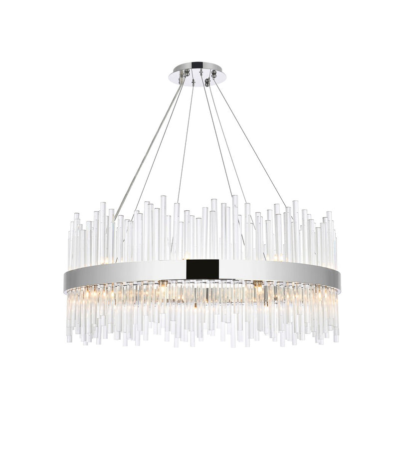Elegant Lighting 3000D36C 20 Light Pendant, Chrome