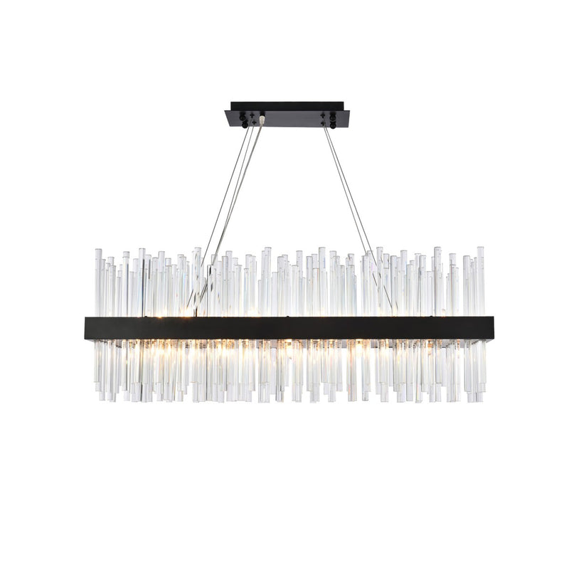 Elegant Lighting 3000G36BK 20 Light Pendant, Black