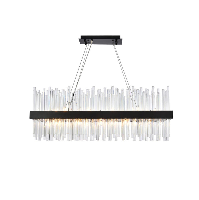 Elegant Lighting 3000G36BK 20 Light Pendant, Black