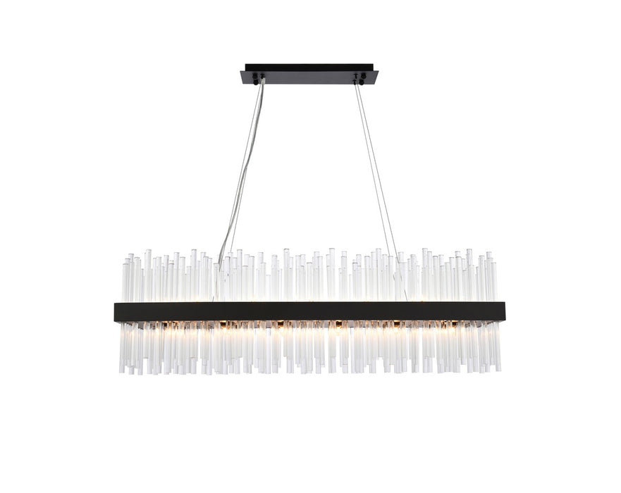 Elegant Lighting 3000G42BK 24 Light Pendant, Black