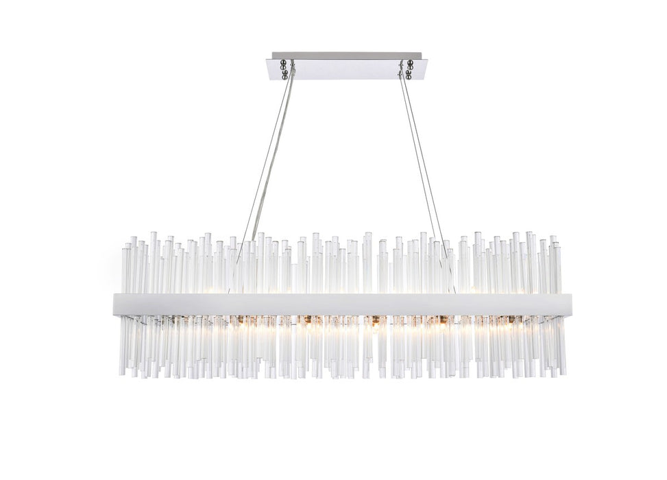 Elegant Lighting 3000G42C 24 Light Pendant, Chrome