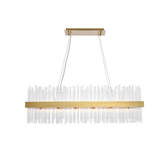 Elegant Lighting 3000G42SG 24 Light Pendant, Satin Gold