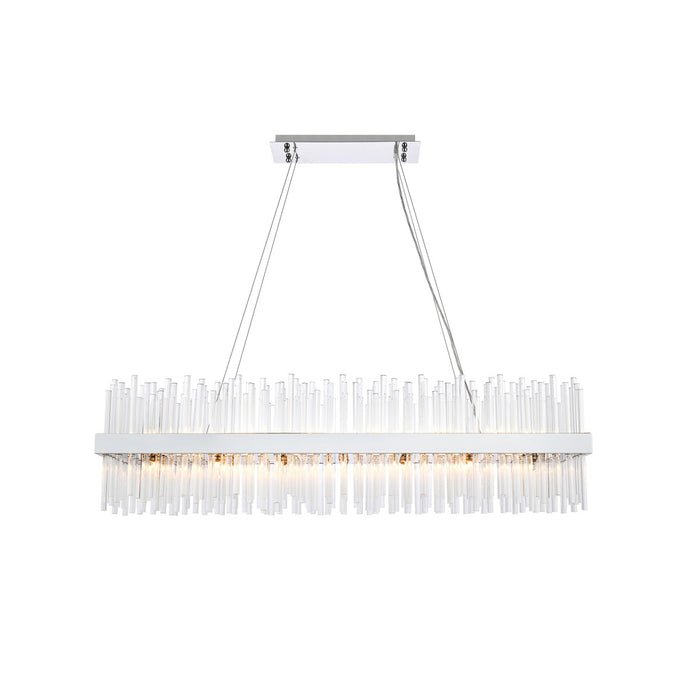 Elegant Lighting 3000G48C 28 Light Chandelier, Chrome