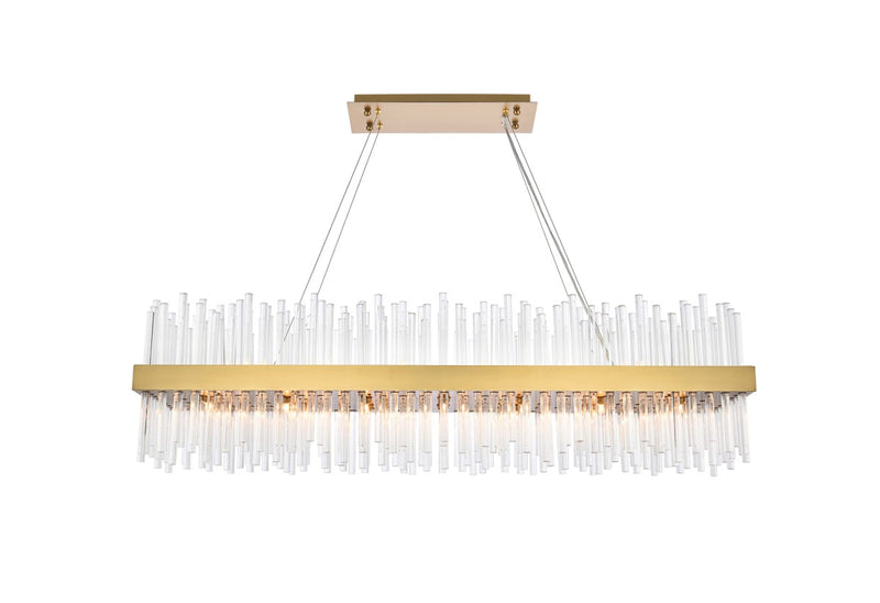 Elegant Lighting 3000G48SG 28 Light Chandelier, Satin Gold