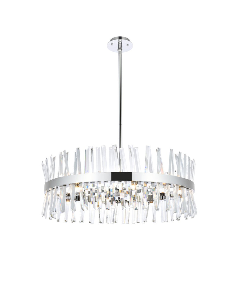 Elegant Lighting 6200D32C 16 Light Chandelier, Chrome