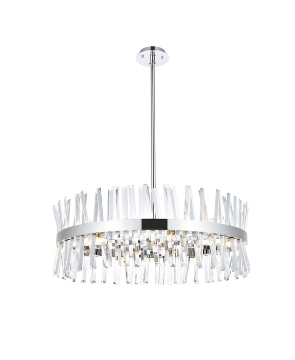 Elegant Lighting 6200D32C 16 Light Chandelier, Chrome