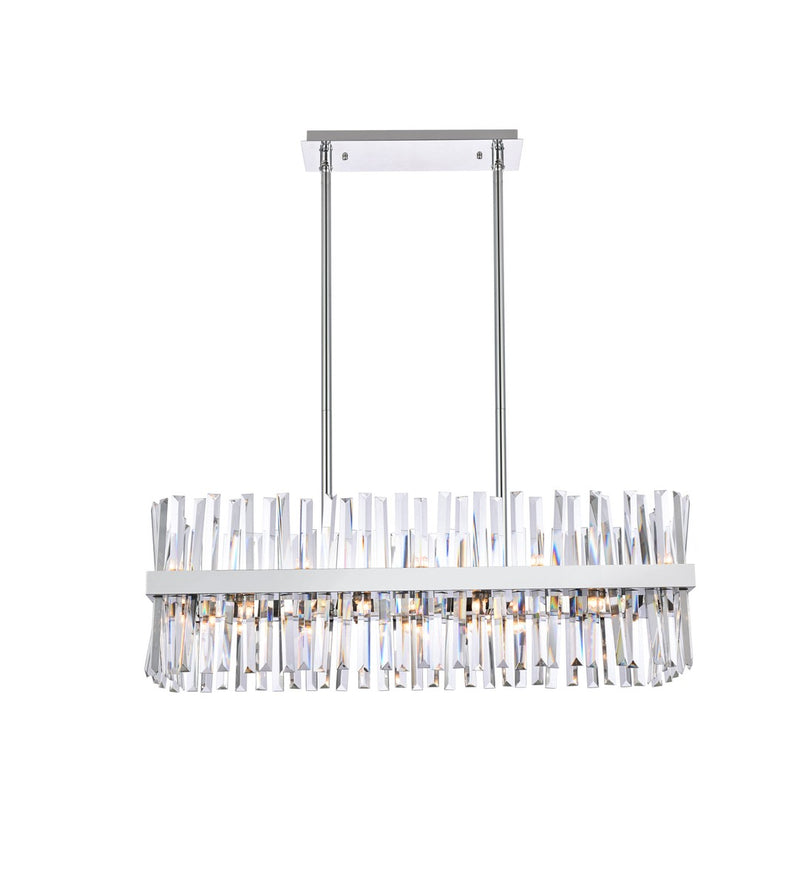 Elegant Lighting 6200G36C 20 Light Chandelier, Chrome