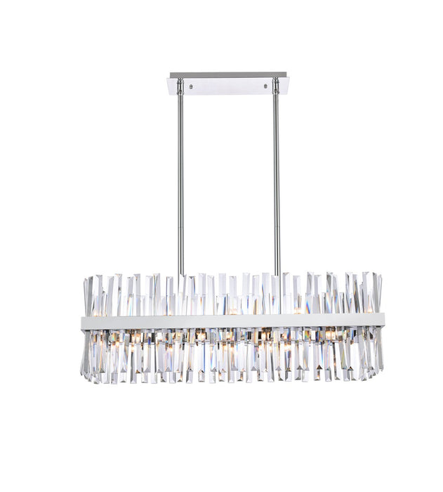 Elegant Lighting 6200G36C 20 Light Chandelier, Chrome