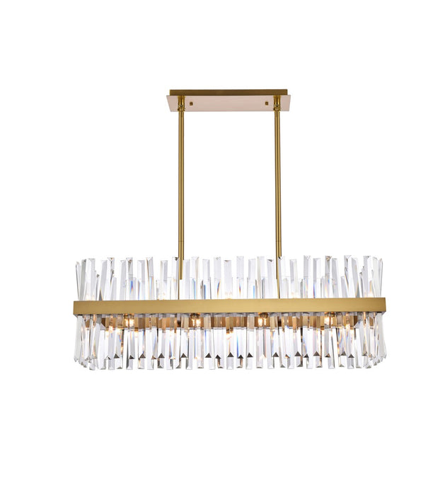 Elegant Lighting 6200G36SG 20 Light Chandelier, Satin Gold