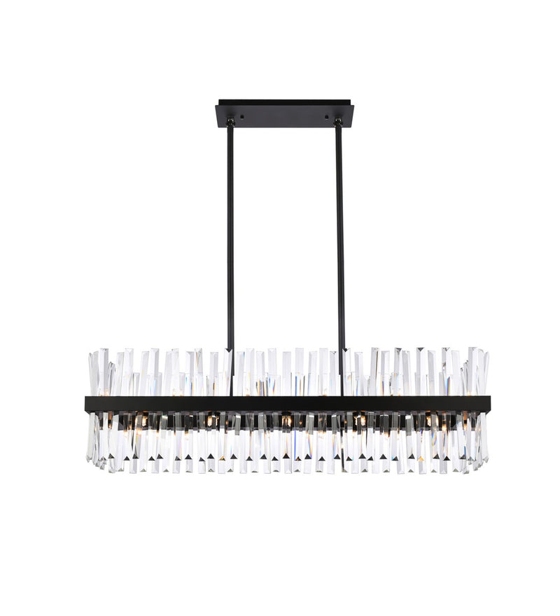 Elegant Lighting 6200G42BK 24 Light Chandelier, Black