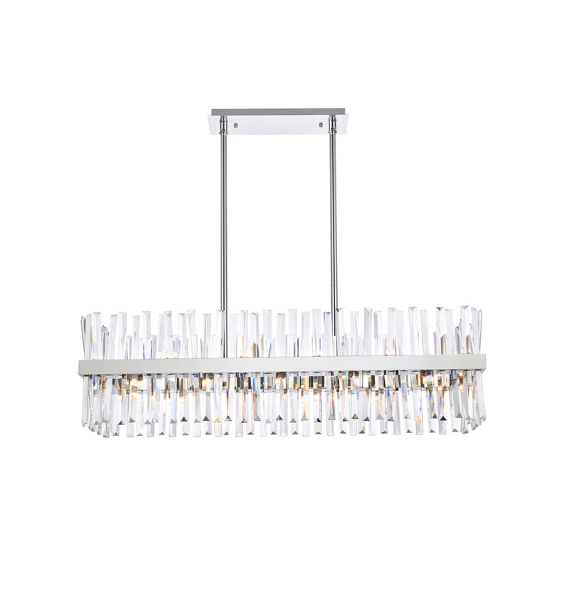 Elegant Lighting 6200G42C 24 Light Chandelier, Chrome