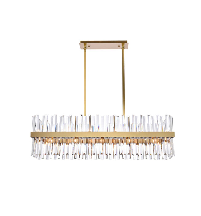 Elegant Lighting 6200G42SG 24 Light Chandelier, Satin Gold