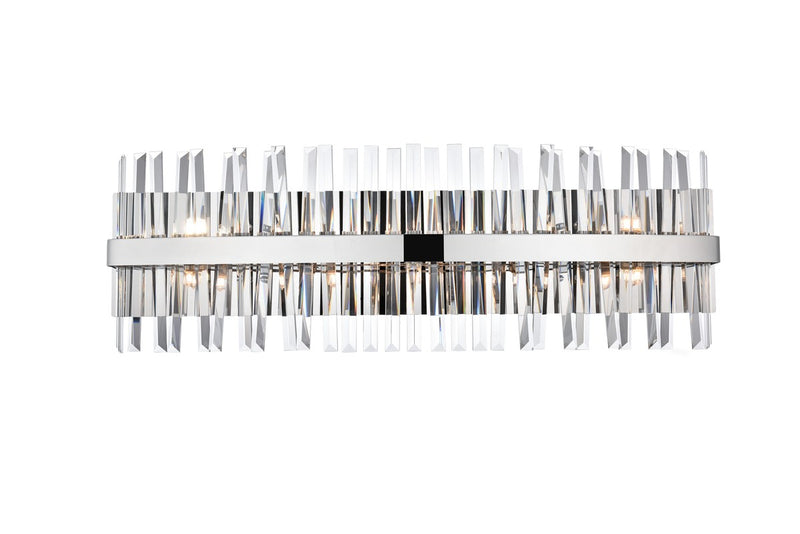 Elegant Lighting 6200W36C Ten Light Bath Sconce, Chrome
