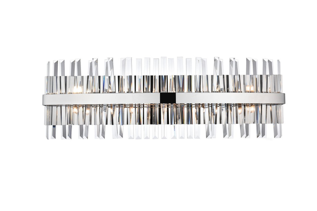 Elegant Lighting 6200W36C Ten Light Bath Sconce, Chrome