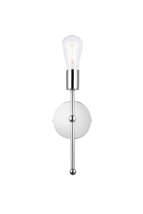 Elegant Lighting LD2356C One Light Wall Sconce, Chrome